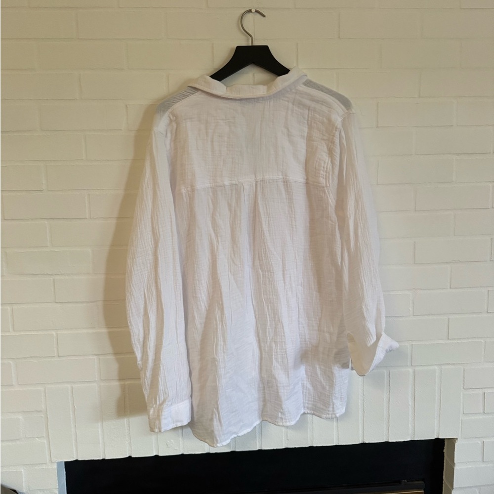 NWT Jessica Simpson Classic White Blouse - Picture 5 of 7